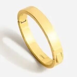 J. CREW Polished Golden Hinge Oval Bracelet